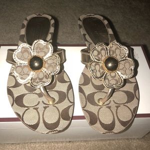 Authentic Coach sandals